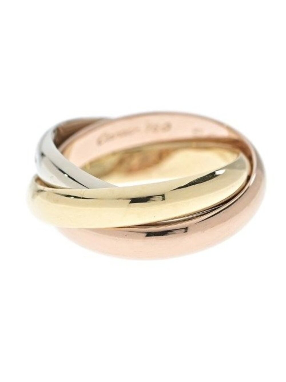 Cartier Trinity Ring Classic 18k Yellow Gold 750 White 750 18k Pink New